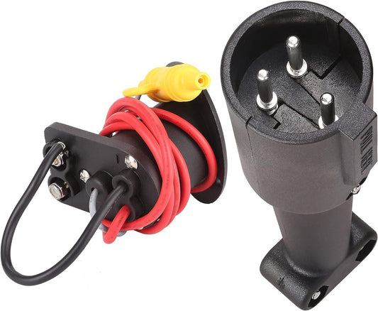 Conector y Receptáculo de 3 Pines 48V para Club Car